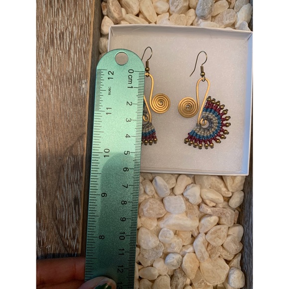 Thai Macrame Earrings - Picture 5 of 5